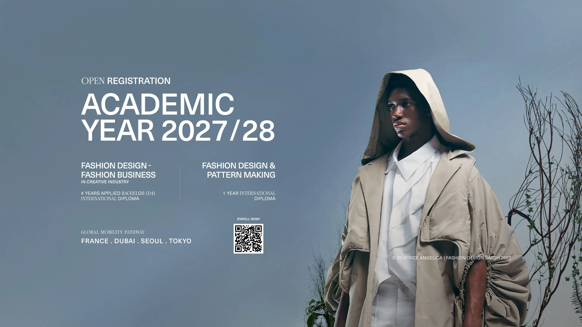 ESMOD Jakarta Landing Page Header